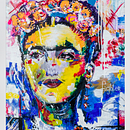 FRIDA KAHLO. Painting, Acr, and lic Painting project by Pilar Y Atienza - 05.26.2013