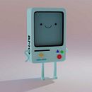 Beemo 3D - Flat Design (using Blender 2.8). Un projet de Art conceptuel, Créativité , et Conception de personnages 3D de Léo Almeida - 26.02.2020