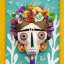 Catrina de Primavera. Projekt z dziedziny Trad, c i jna ilustracja użytkownika Angélica Balderrama Villegas - 26.05.2020