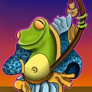 It's the Jackson Frog. Projekt z dziedziny Kreat, wność, R, sunek c, frow, Projektowanie postaci, Trad, c i jna ilustracja użytkownika Elias P. dlH - 04.02.2020