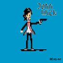 Proyecto Final Animación de personajes en pixel art para videojuegos: John Wick. Een project van Karakteranimatie van Eloy Martín Zambudio - 27.05.2020