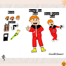 Meu projeto do curso: Introdução à criação de personagens estilo cartoon. Un projet de Dessin au cra , et on de Graziella Soares Batista Dias - 28.05.2020