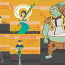 My project in Introduction to Design of Characters for Animation and Video Games course. Character Design, Concept Art, and Digital Drawing project by cesaguilarodz - 05.29.2020