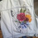 Mi Proyecto del curso: Diseño de moda: pintura y bordado sobre prendas. Embroider project by Pirizosa pi - 06.03.2020