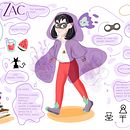 Zac y Yoyo por MariaLopezCreative. Projekt z dziedziny  Animacja, Tworzenie gier wideo, Projektowanie aplikacji, Projektowanie postaci, Projektowanie gier komputerow, ch, Trad, c i jna ilustracja użytkownika María López - 29.05.2020