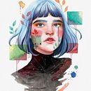 Meu projeto do curso: Retrato ilustrado em aquarela. Un proyecto de Ilustración tradicional y Pintura a la acuarela de Ludmila Fernandes - 29.05.2020