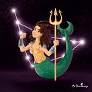 Chica Capricornio: Pintura digital de personajes: ilustra con luz y color. Drawing, and Traditional illustration project by Jeremías Vilches Gajardo - 05.30.2020