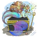 Mermaid. Digital Illustration project by Alba Reche Martínez - 05.30.2020