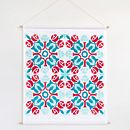Portuguese Tile Fabric Wall Hanging. Un proyecto de Estampación, Pattern Design y Tejido de Marta Afonso - 30.05.2020