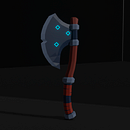 Hacha LowPoly. Un proyecto de Animación 3D, Desarrollo de videojuegos y Modelado 3D de Alejandro Alvarado Loria - 31.05.2020