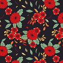Ilustración textil, patterm design.. Un proyecto de Diseño de moda, Diseño gráfico y Pattern Design de Almudena López - 31.05.2020