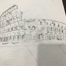 My project colosseum . Een project van  Architecturale illustratie van Shruti Gupta - 31.05.2020