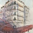 Mi Proyecto del curso: Dibujo arquitectónico con acuarela y tinta . Schițe, Desen, Pictură în acuarelă, Ilustrație arhitecturală, Caiet de schițe & Ilustrație cu cerneală de Sofía Vélez Castaño - 05.31.2020