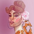 Mi Proyecto del curso: Retrato ilustrado en acuarela. Un proyecto de Dibujo artístico, Dibujo de Retrato, Pintura a la acuarela, Ilustración tradicional, Bellas Artes, Pintura y Dibujo de Sandra Gomez Lopez - 31.05.2020