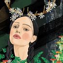 Girl in the forest . Un progetto di Illustrazione digitale di Camila Coelho - 01.06.2020
