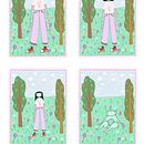 De mayor quiero ser pequeña. Un proyecto de Bellas Artes, Cómic, Diseño de personajes e Ilustración tradicional de Lili Algo - 01.06.2020