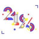 Números 3D Cinema 4D Redshift. Een project van 3D,  3D-belettering y  3D-ontwerp van Sergio D. Granados - 01.06.2020