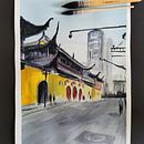 Mi Proyecto del curso: Paisajes urbanos en acuarela. Un proyecto de Arte urbano e Ilustración arquitectónica de Zé Ortega - 02.06.2020