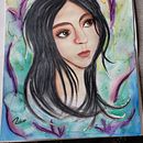 Retrato ilustrado en acuarela. Un proyecto de Bellas Artes, Dibujo, Dibujo de Retrato y Pintura a la acuarela de angelicapikles - 03.06.2020