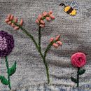 Mi Proyecto del curso: Jardín con insectos. Un projet de Broderie de Yazmin Ochoa - 04.06.2020