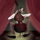 The Cellist. Un proyecto de Ilustración tradicional de Dasha Riley - 02.06.2020