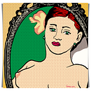 Olympia frente al espejo . Design digital de Antonio Corredera Plaza - 06.18.2020