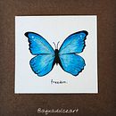 Blue Morpho. Un projet de Aquarelle de Yidiana Zayas Rivera - 04.06.2020