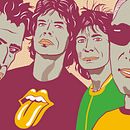 Los Rolling (versión pop) El color aplicado al diseño gráfico. Projekt z dziedziny Ilustracja c i frowa użytkownika Jesús Angel Alonso Fernández - 06.06.2020