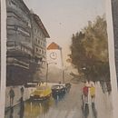 Mi Proyecto del curso: Paisajes urbanos en acuarela . Architecture, Artistic Drawing, and Watercolor Painting project by OSCAR CABREJOS CHANAMÉ - 06.10.2020
