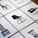 Colección de Sillas Icónicas. Un proyecto de Dibujo, Diseño, Diseño de producto, Diseño industrial, Ilustración tradicional e Ilustración con tinta de Fran Molina - 10.03.2018