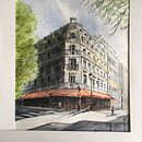 My project in Architectural Sketching with Watercolor and Ink course. Un proyecto de Modelado 3D de Nick Stobart - 08.06.2020