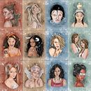 Horóscopos Ein Projekt aus dem Bereich Zeichnung, Artistische Zeichnung, Porträtzeichnung, Digitale Zeichnung, Traditionelle Illustration und Digitale Illustration von pbbarcon - 09.06.2020