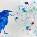 Blue Crow. Artistic Drawing project by Susan Carter - 06.09.2020