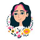 Mi Proyecto del curso: Retrato ilustrado con elementos botánicos. Traditional illustration, and Botanical Illustration project by Carolina Cortez - 06.09.2020