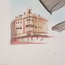 My project in Architectural Sketching with Watercolor and Ink course . % Georgina Brooke tarafından hazırlanan Sulubo, Ve a Resim projesi - 06.09.2020