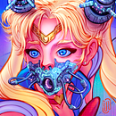 Sailor Moon Cyberpunk Fanart. Traditional illustration, Character Design, Digital Illustration, Concept Art, Digital Drawing, and Digital Painting project by Ricardo Nask - 06.10.2020
