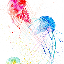 Meu projeto jellyfish do curso: Técnicas modernas de aquarela. Un proyecto de Dibujo artístico, Ilustración tradicional y Pintura a la acuarela de Vanessa Teixeira - 11.06.2020