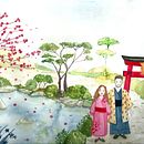 My project in Watercolor Illustration with Japanese Influence course. Un projet de Illustration traditionnelle de Laura Maccabruni - 17.06.2020
