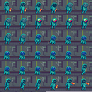 Mi Proyecto del curso: Animación de personajes en pixel art para videojuegos . Een project van 2D-animatie, Karakteranimatie y Pixel art van Mel Trasfi - 11.06.2020