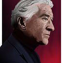 Robert De Niro. Projekt z dziedziny Projektowanie c, frowe, R, sunek c, frow, Ilustracja c, frowa, Malarstwo c i frowe użytkownika Beshoy Shenouda - 12.06.2020