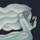 The Snow Queen. Een project van  Artistieke tekening, Ontwerp van personages, Kinderillustratie, Digitale tekening, Digitale illustratie,  Digitaal schilderij, Traditionele illustratie y Realistische tekening van lovelyowlie_1 - 13.06.2020