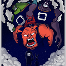 SPACE JAM. Ilustração vetorial projeto de Samuel Bernal - 11.07.2020