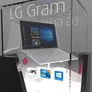 LG Gram PLV. Een project van 3D,  3D-ontwerp, Meubelontwerp en -bouw, Industrieel ontwerp y  3D-modellering van OS Design - 10.11.2019