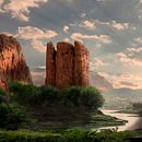Mi Proyecto del curso: Matte Painting: creando mundos fotorrealistas. Un proyecto de Bocetado, Dibujo artístico, Dibujo digital e Ilustración digital de Alberto Ribera - 13.06.2020