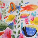 Salte de la linea y dale color . Ilustrație pentru copii de Ava Loo - 06.15.2020