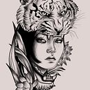 Proyecto del curso: ilustración digital de tatuajes . Un proyecto de Diseño de tatuajes de Valentina Palombella - 16.06.2020