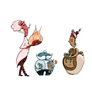 Meu projeto do curso: Fábrica de personagens ilustrados. Un proyecto de Diseño de personajes e Ilustración digital de Sabrina Zerlini - 17.06.2020