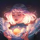 Moon Catcher. Traditional illustration project by Karmen Loh (Bearbrickjia) - 06.16.2020