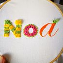 Mi Proyecto del curso: Letras bordadas: el hilo como herramienta gráfica. Un projet de Broderie, Créativité, Design graphique , et DIY de Verónica López - 17.06.2020