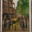 Urban landscapes in watercolour . Un progetto di Illustrazione architettonica di Claire Thomas - 17.06.2020